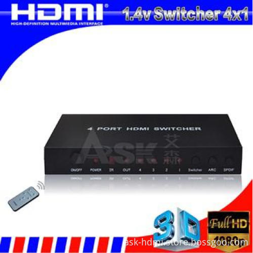 HDMI Amplifier switcher 4X 1 with 3D